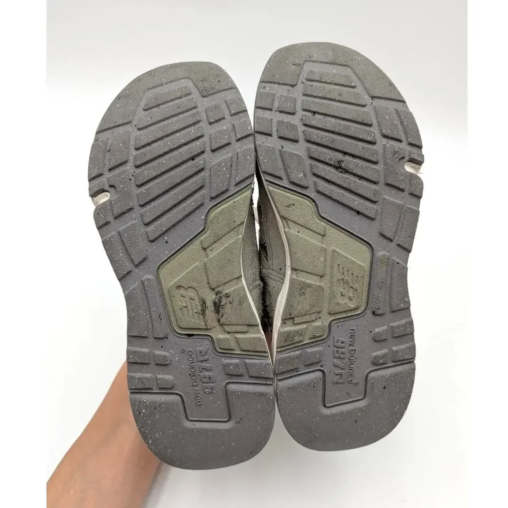 New Balance 997R Sneaker Shoes Little Kids' Olivine Linen Size US13.5 EU32